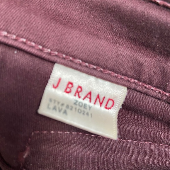 JBrand Zoey Triple Zip Skinny Jeans in Lava - Picture 5 of 6